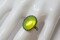 18x13mm Peridot Green Czech Glass 925 Antique Sterling Silver Ring by Salish Sea Inspirations product 2